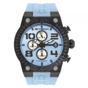 BTECH WATCH RELOJ BT CHRONO LIGHT BLUE UNISEX   REF. BT-IB-322-11