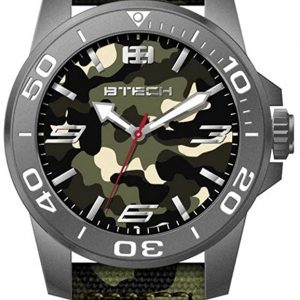 BTECH WATCH RELOJ COMMANDER MILITYARY GREEN CAMO MEN WATCH  REF. BT-CO-188-87