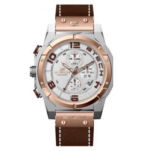 BTECH WATCH RELOJ DE HOMBRE ORO ROSA MARRON CITI II REF. BT-NC-613-56