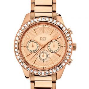 RELOJ CATERPILLAR CRONOGRAFO DORADO ROSA PARA DAMA REF. L6-399-19-929