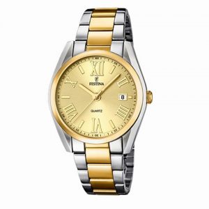 RELOJ FESTINA BICOLOR EN ACERO PARA DAMA  REF. F-16794-2